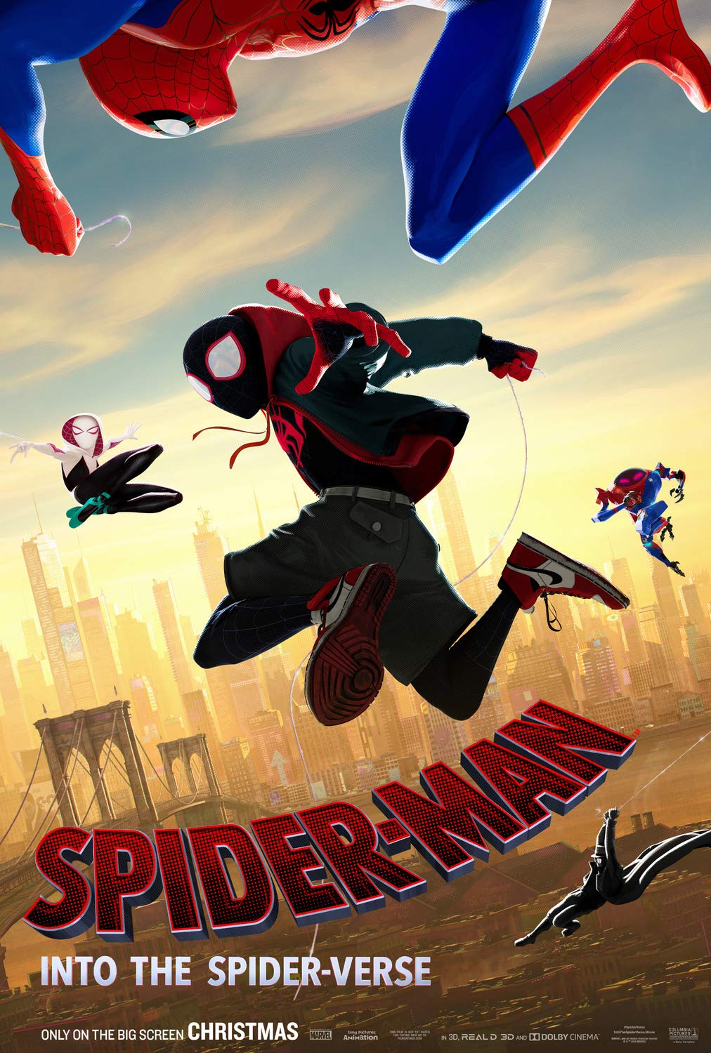 spiderman into the spider verse movie poster