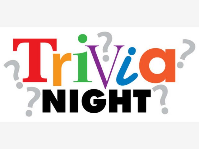 Trivia night with question marks
