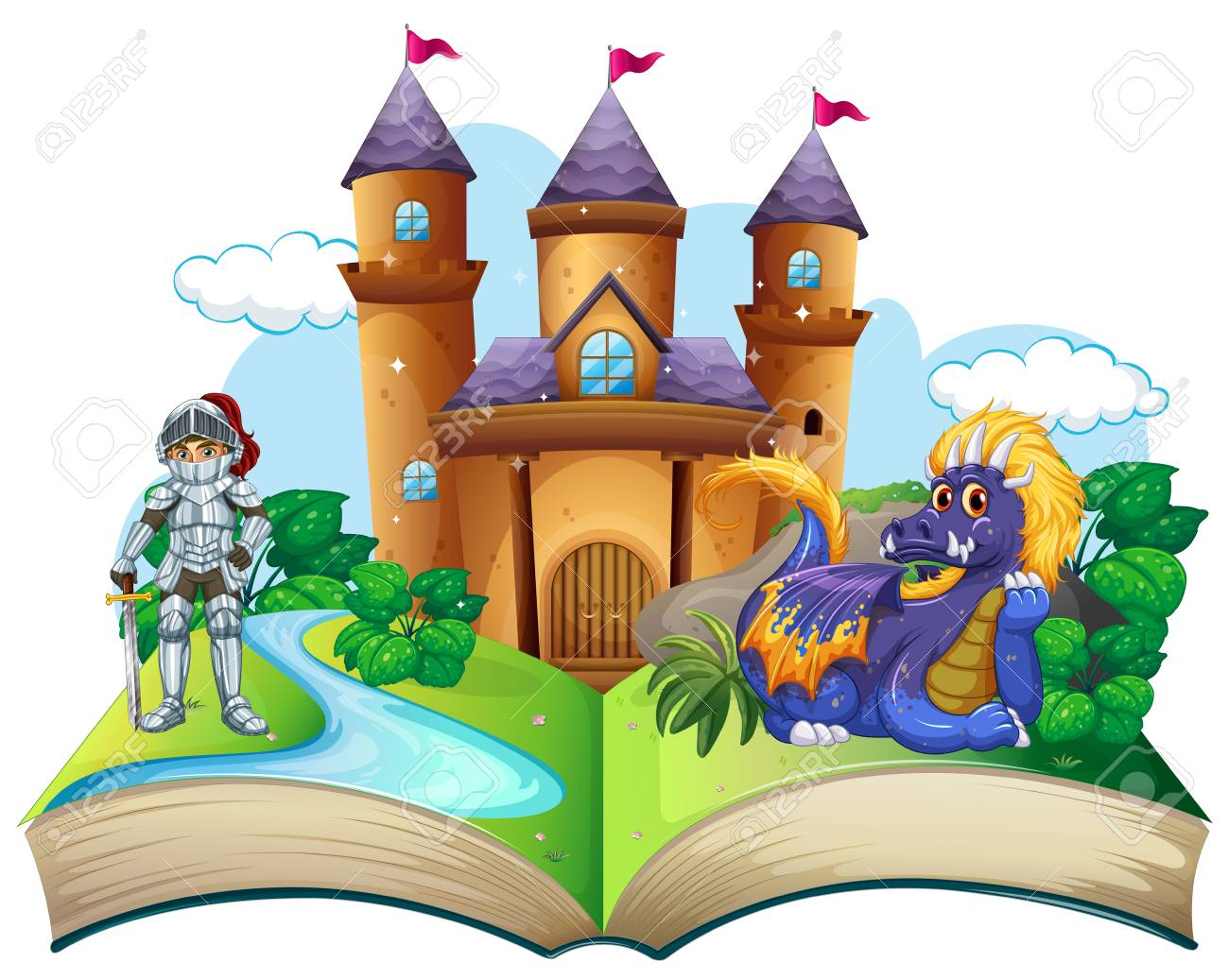 Castle on a book 