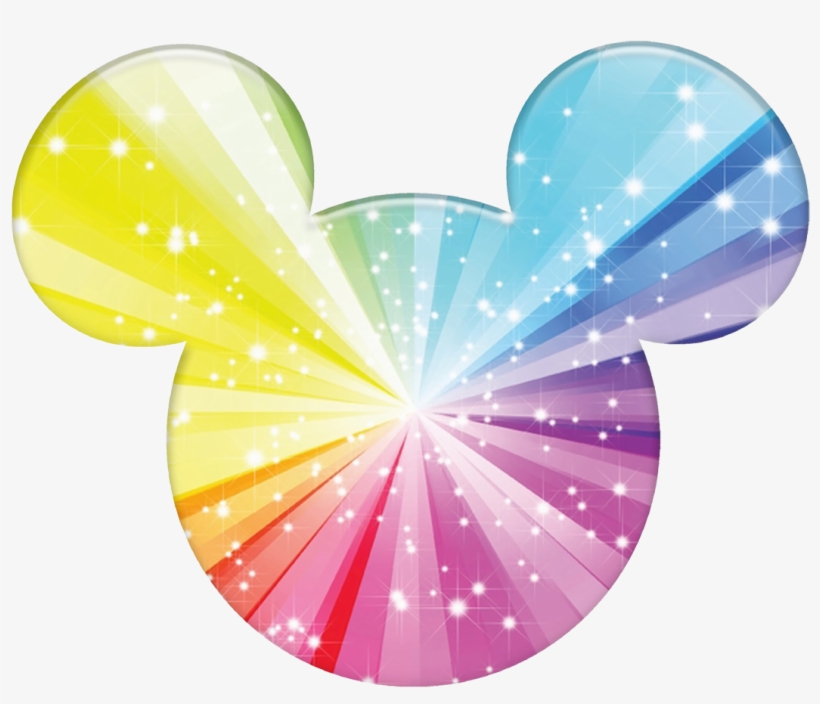 rainbow mickey mouse silhouette