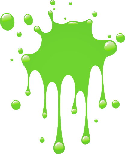 green dripping slime
