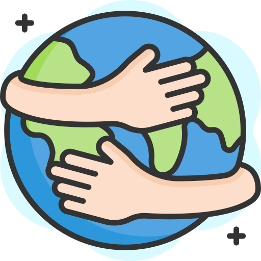 hugging earth