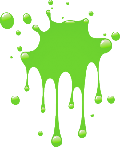 green dripping slime