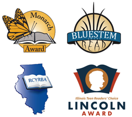 Illinois Book Award Logos