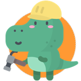 construction worker dino