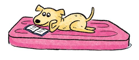 raft dog reading