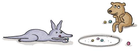 playing marbles
