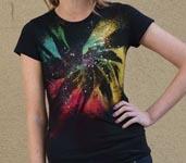 galaxy tie-dyed shirt