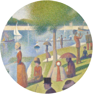 Georges Seurat Sunday in the park painting