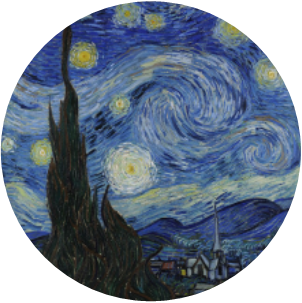 Van Gogh starry night painting