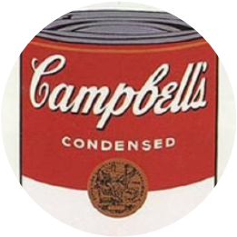 Andy Warhol Campbell soup painting