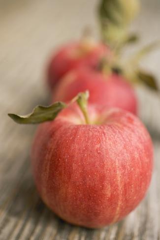 Row of apples