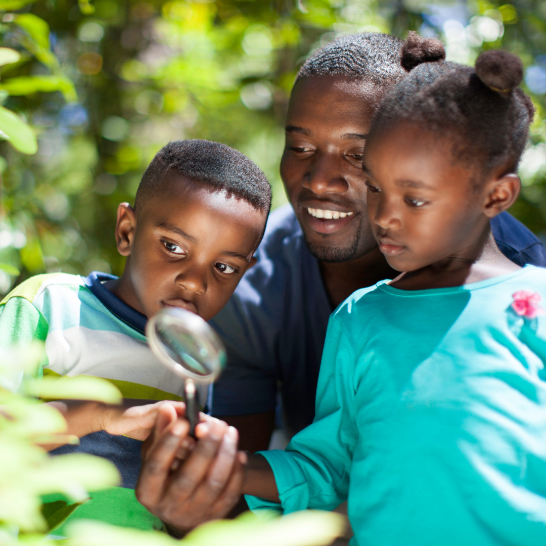 learning with kids in nature